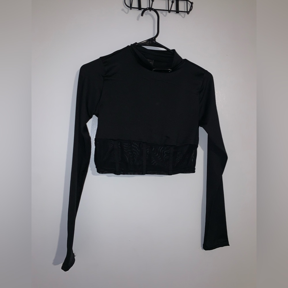 Naruto Crop Mesh Top NWOT